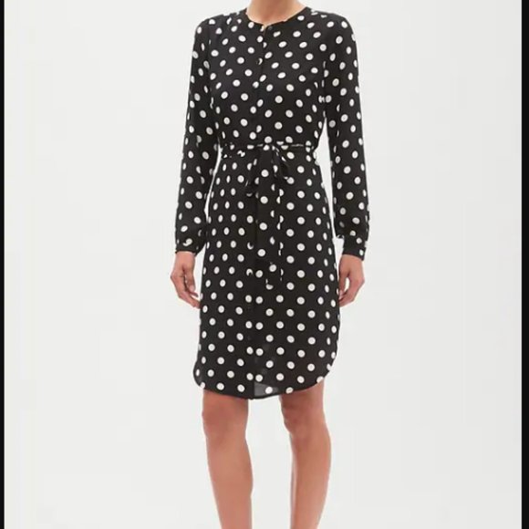 Banana Republic Dresses & Skirts - BANANA REPUBLIC Petite Blouson-Sleeve Shirt Dress